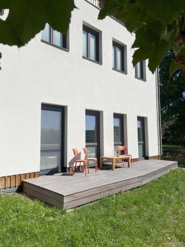 Balkons/terase, Apartmán Nové Hutě Šumava (Apartman Nove Hute Sumava) in Nove Hute