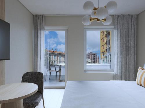 Medium Studio with Kitchenette and Balcony