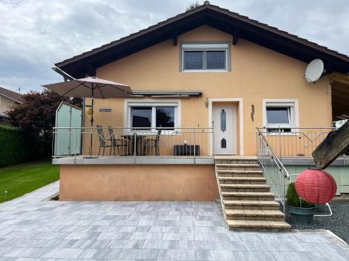 Varanda/terraço, Ferienhaus Liebenstein in Grafenwiesen