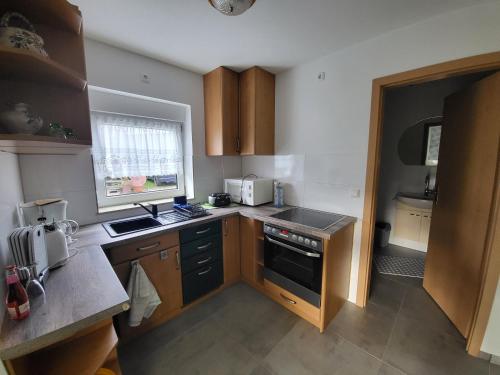 virtuve, Ferienwohnung Bauerngarten in Klein Vielen