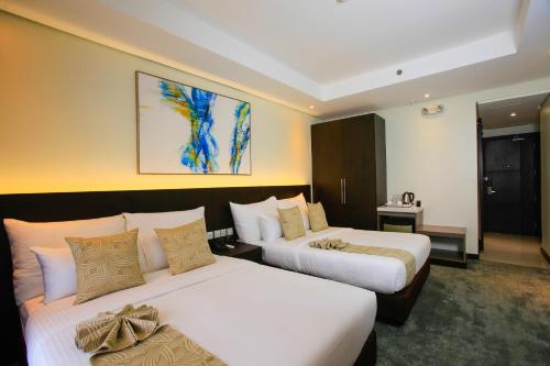 2 twin beds