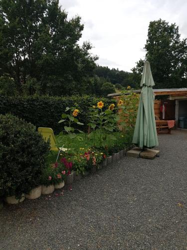 정원, Ferienwohnung am Thüringen Radweg (Ferienwohnung am Thuringen Radweg) in 로버포르슈타트