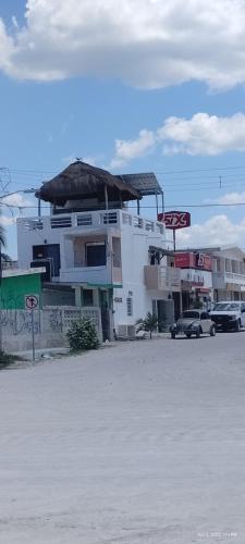 Beach Apartment Amazing Location Rooftop Terrace-downstairs in Progreso, Mexico