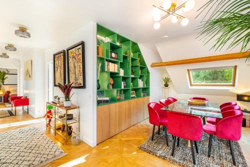 Stylish Modern Apartement - Art, Design, Garden, 15' to Eiffel