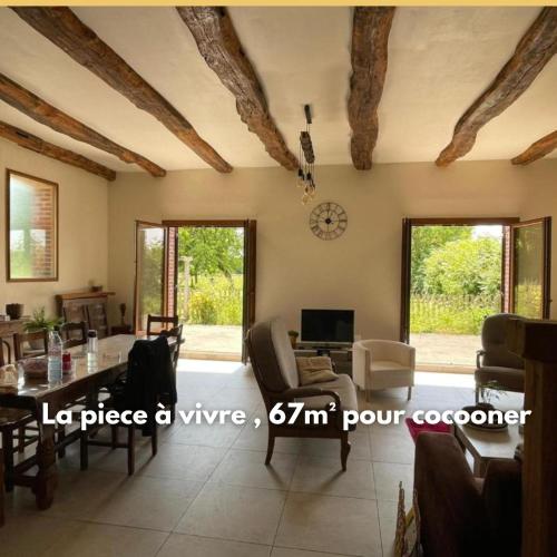 Gite ideal pour famille 10 personnes , 3chambres , 10 couchages