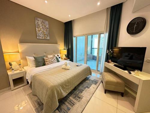 Manzil - Cozy Studio nr Downtown w Canal Views, Dubái