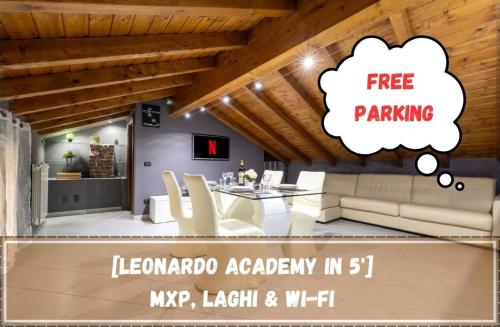 Leonardo Academy in 5' - Parcheggio Gratis - laghi & Wi-FI - Veruno