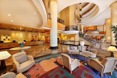 Lobby, Hilton Sandton Hotel in Johannesburg