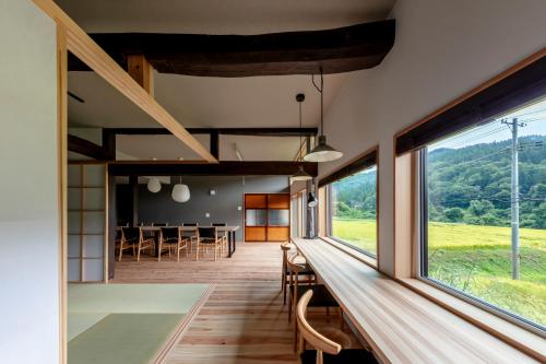 無料温泉券付き バーベキュー可能な一棟貸切宿 奥阿賀七名庵らくら 最大12名 キッチン洗濯機完備 in Aga