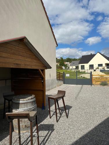 tuin, Chez Célia, Roulotte en Champagne (Chez Celia, Roulotte en Champagne) in Romery