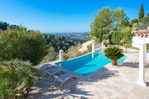 L35 Villa Colomars sea view swimming pool, terrace&BBQ