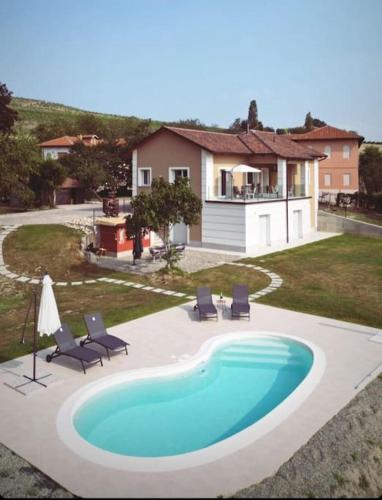  Appartamento Luxury2 Vista Vigneti-Piscina Privata in Agliano Terme