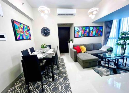 Cozy 2 Bedrooms in BGC with Balcony Bathtub 600Mbps, Manila (foto 10)