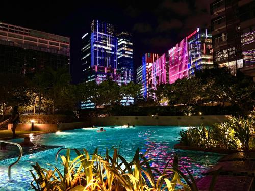 Cozy 2 Bedrooms in BGC with Balcony Bathtub 600Mbps, Manila (foto 6)