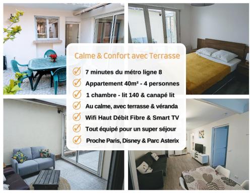 Appartements avec terrasse proche métro - Paris à 25min