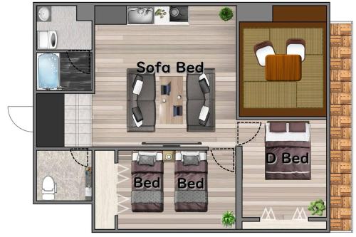 最上階から国宝四天王寺を一望""任天堂switch&Wi-Fi完備&Netflix視聴可