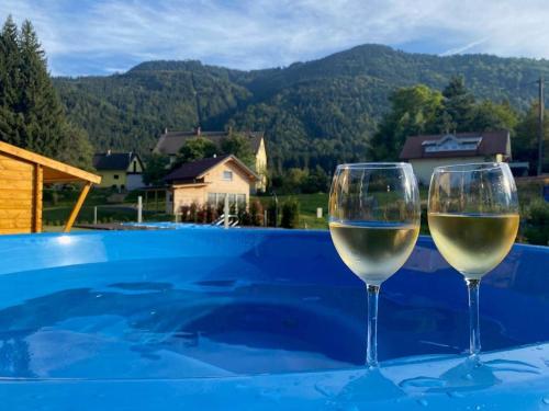  Casa Blu Kärnten - One Holiday in Three Countries - Cold&Hottub, Sauna - Piste, Pension in Arnoldstein