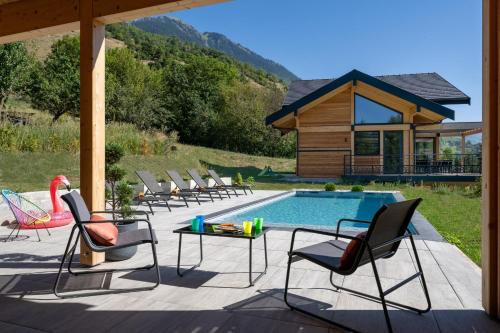 Chalet neuf avec piscine privée et Jacuzzi, proche Paradiski - Aime La Plagne