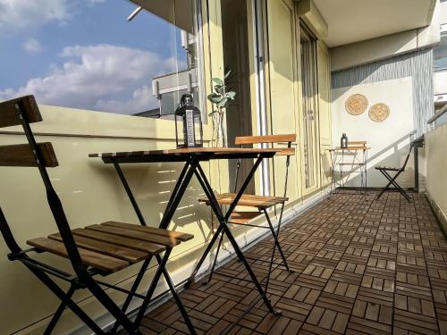 Балкон, LTA Apartment Unterschleißheim bei München - 6P, Parkplatz, S-Bahn (LTA Apartment Unterschleißheim bei Munchen - 6P, Parkplatz, S-Bahn) in Unterschleissheim