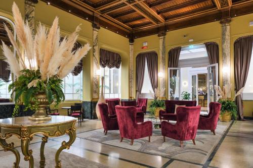 Lobby, Grand Hotel Et Des Palmes in Palermo