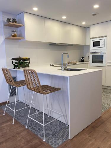 Konyha, Apartamento céntrico, climatizado y totalmente equipado de 3 habitaciones para 6-7 personas (Apartamento centrico, climatizado y totalmente equipado de 3 habitaciones para 6-7 personas) in Santa Coloma de Farners
