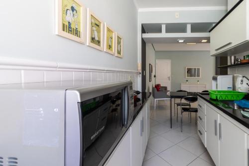 Kitchen, Apartamento Guaruja Praia Tombo in Praia do Tombo