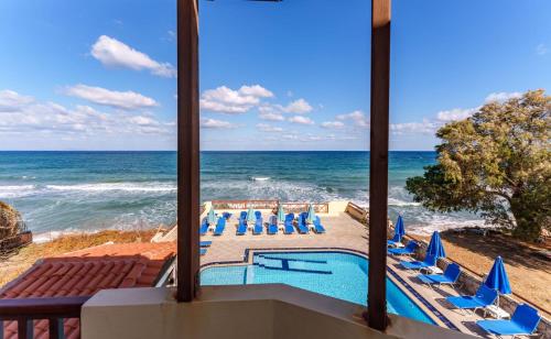 View, Dedalos Beach Hotel in Arkadi