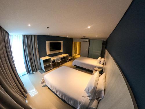 Bendra svetainė / televizorius, Hotel Manzur in Barankilja