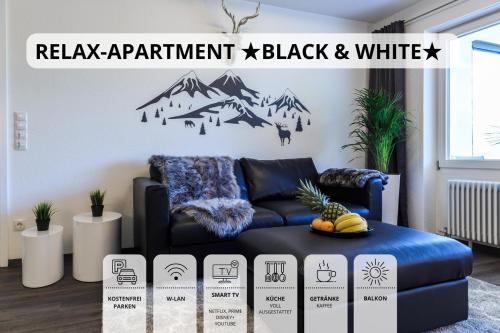 Relax Apartment Black & White - Friedrichshafen