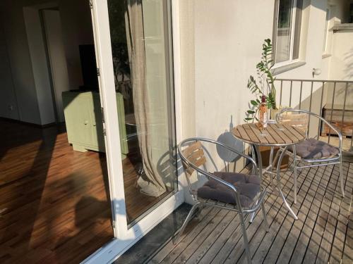 Erkély/terasz, Wohnung im Grünen (Wohnung im Grunen) in Kismarton