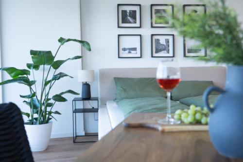 Helles Apartment mit tollem Blick über Augsburg