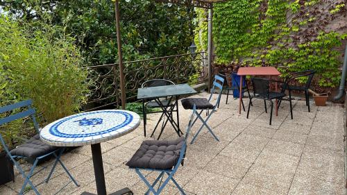 Balkons/terase, Chambre Ginkgo au Domaine de l'Aven in Villeneuve-Minervois