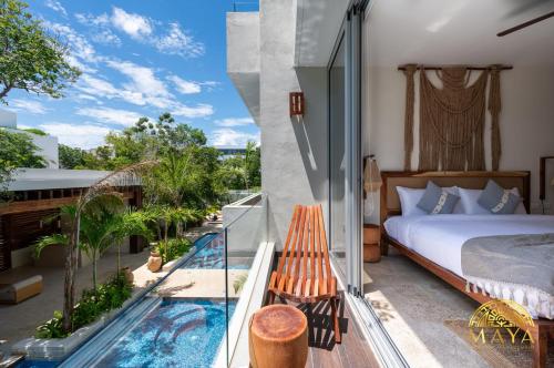 Attractive residential complex with a pool