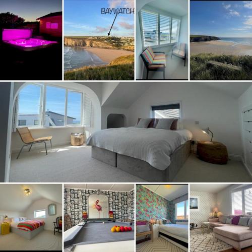 Facilities, Baywatch Mawgan Porth Spacious Home sleeps 9, Games room, Parking & Garden in Trenance