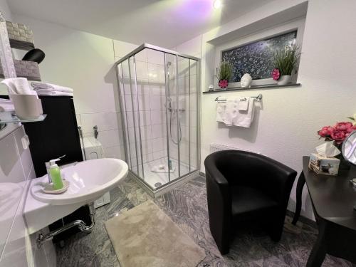 Bathroom, Ferienwohnungen Eulenspiegel in Breisach am Rhein