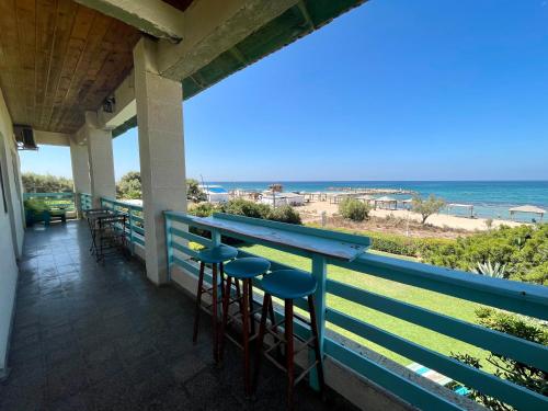 Balkon/teras, Beach Front Villa in Nahariya