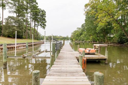 Waterfront Home With Boat Dock & Study