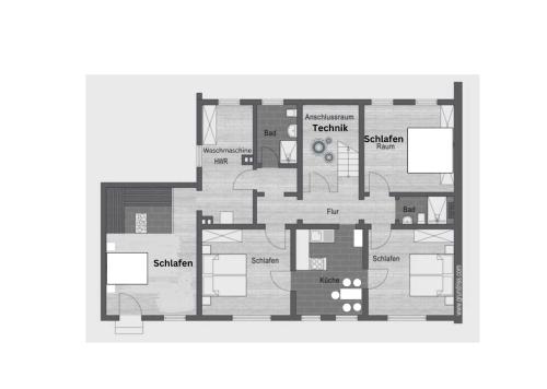 4 bedrooms, 2 bathrooms, kitchen, terrace - 10 min to fairground, Düsseldorf (foto 10)