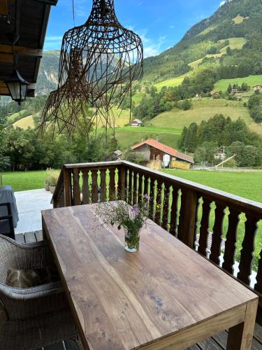 Balcony/terrace, Chalet Flobelle in Entremont