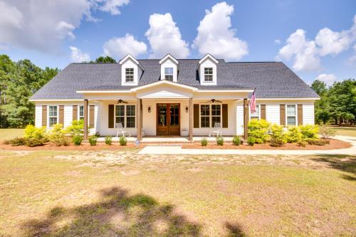 . Stylish Hephzibah Home with Fire Pit and Theater Room!