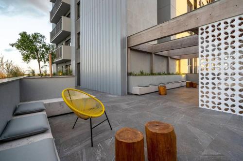 Belo Studio no Parque Una com vaga de garagem