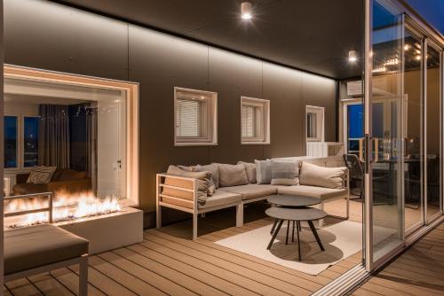 Prime Penthouse Central - jacuzzi and sauna in Pori