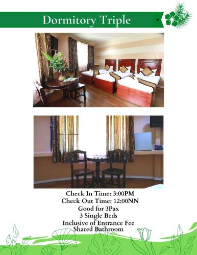 3 twin beds