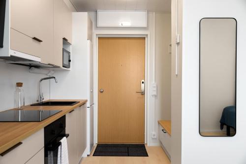 keittiö, Forenom Serviced Apartments Pori Antinkatu in Pori