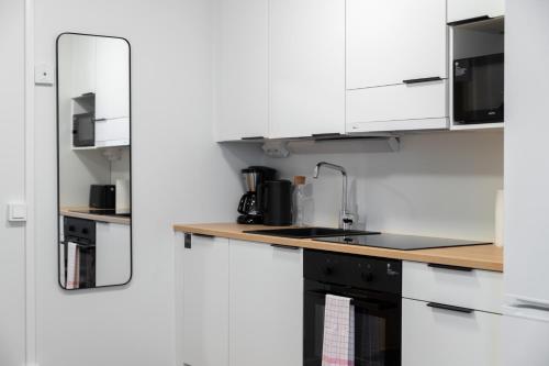 keittiö, Forenom Serviced Apartments Pori Antinkatu in Pori