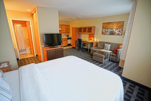 Large Queen Studio with Sofa Bed and Roll-in Shower - Mobility and Hearing Accessible