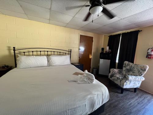 JI4, King Guest Room at the Joplin Inn at entrance to the resort Hotel Room, Mount Ida (zdjęcie 2)
