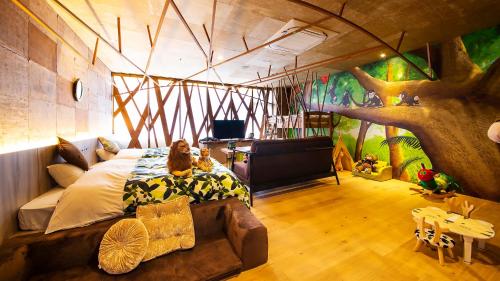 Resort Hotel Mihagi Room Type - Twin Room - Jungle Theme