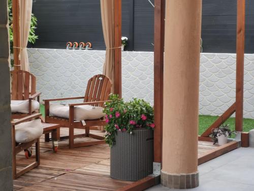 Garden, Chambre d'hote in Marie-Therese