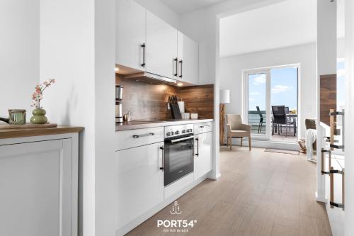 Kitchen, Ferienwohnung Wilde Aussicht Olpenitz in Olpenitz